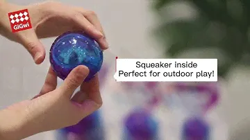 GigWi Squeaky Ball Dog Toy