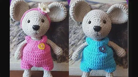 Мышка в комбинезоне  Часть 2/Mouse in overalls Part 2