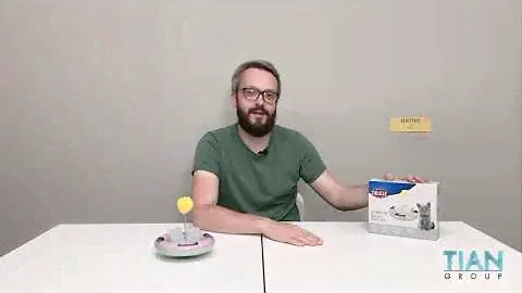 Игрушка для кошек TRIXIE (Трикси) "Junior Snack & Play", 18см, пластик, с шариком (46000) LIVE Обзор