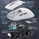 Мышь игровая беспроводная Attack Shark X3 компьютерная Bluetooth + 2.4Ghz usb + проводная мышка для компьютера gaming game wireless mouse белая