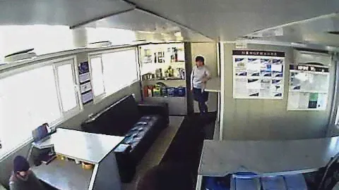 Перчатка как испуг от маленькой мышки