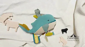 Spieluhr Plüsch Wal | Poupée musique baleine | Le Voyage d'Olga | Moulin Roty