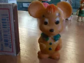 Мышка, мышонок из СССР игрушка мини. литая резина.