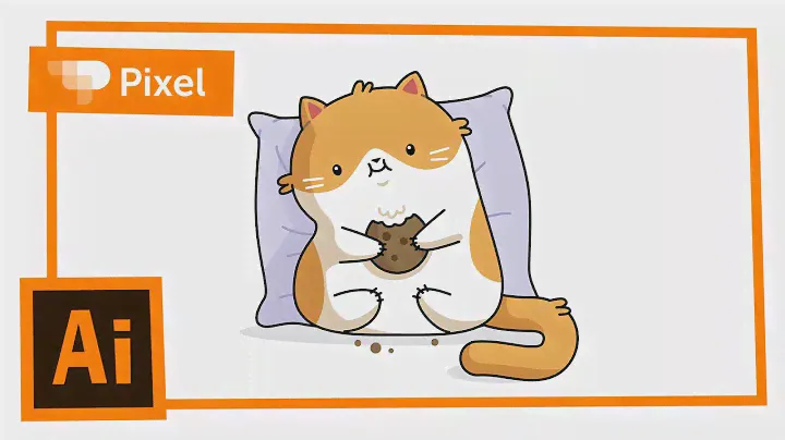 Рисуем котика в Adobe Illustrator | уроки для новичков